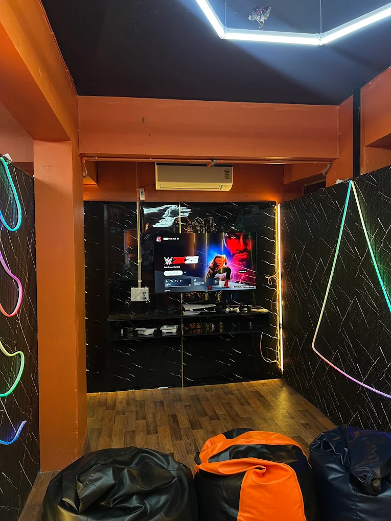 PS5 gaming screen inside Shivam Playworld