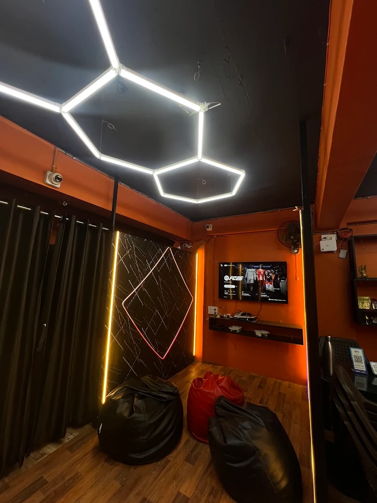 Comfortable gaming seating inside Shivam Playworld